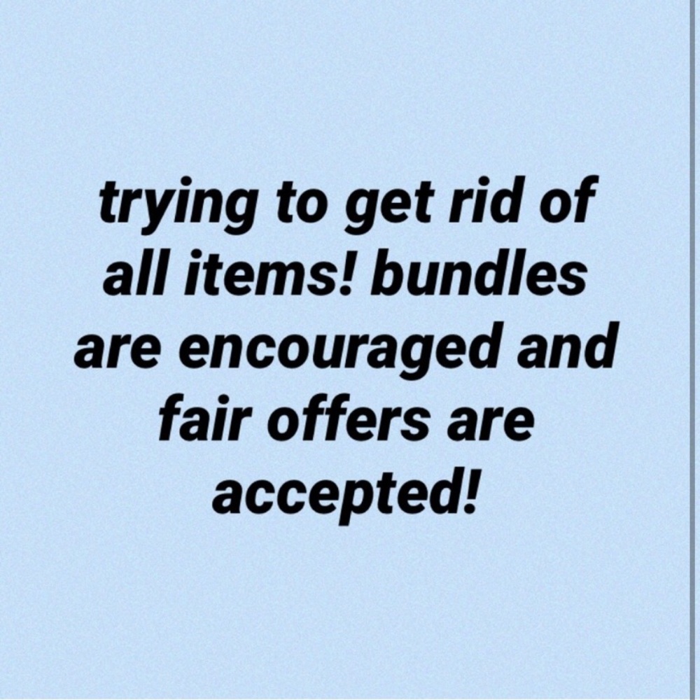 All fair offers accepted! Bundle for discount!